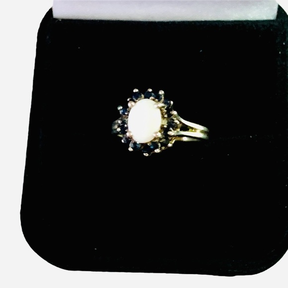 OPAL SAPPHIRE RING 6 - Picture 6 of 14